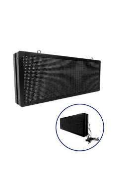 90323 GloboStar®  DISPLAY 90323 Κυλιόμενη Ψηφιακή Επιγραφή P10 Διπλής Όψης LED AC 220-240V Αδιάβροχο IP65 Μπλε - WiFi Control μέσω FK APP - Αισθητήρας Θερμοκρασίας & Υγρασίας - Μ104 x Π12 x Υ40cm - 2 Χρόνια Εγγύηση