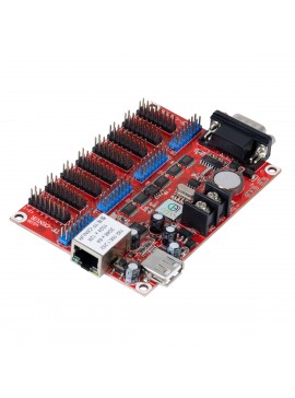 90386 GloboStar®  TF-C6NUR 90386 LED Receiving Card 8 x HUB75 - Κάρτα Καναλιών για Ψηφιακές Οθόνες LED Video Wall Single Color W2048 x H64 & W1024 x H128 - Double Color W1024 x H64 - W512 x H128 - Gigabit Network Linkable - DC 3.5~6V - IP20 Μ11.7 x Π7.8 x