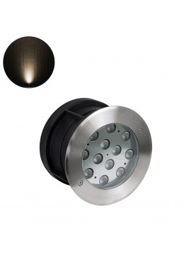 90420 GloboStar® GLOBOSTAR® UNDERWATER-TUNI 90420 Υποβρύχιο Χωνευτό Σποτ για Σιντριβάνια/Πισίνες LED 12W 1080lm 30° DC 24V Αδιάβροχο IP68 Θερμό Λευκό 2700K Dimmable - Ανοξείδωτο Ατσάλι 304 - Φ18 x Υ11cm - Q17.5 - 3 Χρόνια Εγγύηση