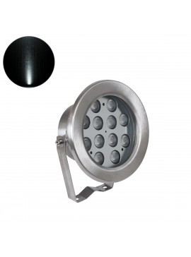 90424 GloboStar® GLOBOSTAR® UNDERWATER-JERRY 90424 Υποβρύχιο Επιφανειακό Σποτ για Σιντριβάνια/Πισίνες LED 12W 1200lm 30° DC 24V Αδιάβροχο IP68 Ψυχρό Λευκό 6000K Dimmable - Ανοξείδωτο Ατσάλι 304 - Μ14.5 x Π7 x Υ19cm - 3 Χρόνια Εγγύηση