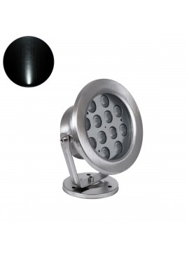 90430 GloboStar® GLOBOSTAR® UNDERWATER-DENIS 90430 Υποβρύχιος Προβολέας Σποτ για Σιντριβάνια/Πισίνες LED 12W 1200lm 30° DC 24V Αδιάβροχο IP68 Ψυχρό Λευκό 6000K Dimmable - Ανοξείδωτο Ατσάλι 304 - Μ14.5 x Π7 x Υ17cm - 3 Χρόνια Εγγύηση