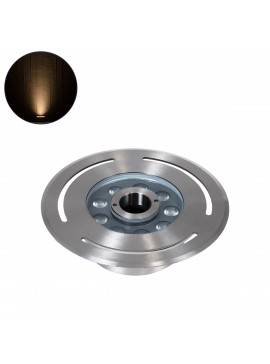 90432 GloboStar®  UNDERWATER-DENIS 90432 Υποβρύχιο Χωνευτό Φωτιστικό Σποτ Ειδικό για Σιντριβάνια - Πισίνες - Τζακούζι LED 9W 810lm 30° DC 24V Αδιάβροχο IP68 Φ21 x Υ7.5cm Θερμό Λευκό 2700K - Ανοξείδωτο Ατσάλι SS304 - 3 Years Warranty