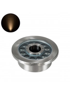 90435 GloboStar®  UNDERWATER-DENIS 90435 Υποβρύχιο Χωνευτό Φωτιστικό Σποτ Ειδικό για Σιντριβάνια - Πισίνες - Τζακούζι LED 9W 810lm 30° DC 24V Αδιάβροχο IP68 Φ16.7 x Υ7.5cm Θερμό Λευκό 2700K - Ανοξείδωτο Ατσάλι SS304 - 3 Years Warranty