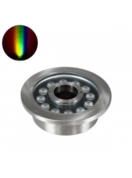 90440 GloboStar®  UNDERWATER-DENIS 90440 Υποβρύχιο Χωνευτό Φωτιστικό Σποτ Ειδικό για Σιντριβάνια - Πισίνες - Τζακούζι LED 12W 1020lm 30° DC 24V Αδιάβροχο IP68 Φ19.5 x Υ7.5cm RGBW DMX512 - Ανοξείδωτο Ατσάλι SS304 - 3 Years Warranty