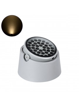 90491 GloboStar® GLOBOSTAR® FLOODRANA 90491 Κινούμενος Προβολέας Σποτ Wall Washer LED 60W 5400lm 5° DC 24V Αδιάβροχο IP67 Θερμό Λευκό 2700K Dimmable - Bridgelux SMD Chip - Γκρι - Μ30 x Π30 x Υ21cm - 3 Χρόνια Εγγύηση