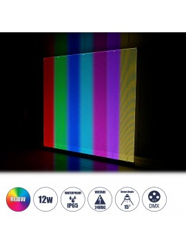 90499 GloboStar®  WASHER-PLEXI 90499 Μπάρα Φωτισμού Wall Washer LED 12W 1020lm 15° DC 24V Αδιάβροχο IP65 με Plexiglass Μοριακού Φωτισμού Μ100 x Π3.3 x Υ100cm Πολύχρωμο RGBW DMX512 - Γκρι Ανθρακί - 3 Χρόνια Εγγύηση