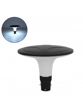 90511 GloboStar® GLOBOSTAR® SQUARE 90511 Φωτιστικό Στύλου/Κολώνας Πλατείας/Πάρκου/Κήπου LED 100W 12000lm 120° AC 220-240V Αδιάβροχο IP65 Ψυχρό Λευκό 6000K - Γκρι Ανθρακί - Φ54 x Υ45cm - 2 Χρόνια Εγγύηση