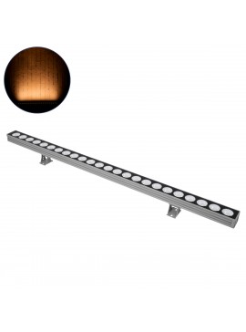 90554 GloboStar® GLOBOSTAR® WASHERJAVIA 90554 Μπάρα Φωτισμού Wall Washer LED 48W 5040lm 5° DC 24V Αδιάβροχο IP67 Ultra Θερμό Λευκό 2200K Dimmable - Bridgelux SMD Chip - Γκρι Ανθρακί - Μ100 x Π5.2 x Υ3.6cm - 3 Χρόνια Εγγύηση