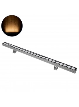 90555 GloboStar® GLOBOSTAR® WASHERJAVIA 90555 Μπάρα Φωτισμού Wall Washer LED 48W 5280lm 5° DC 24V Αδιάβροχο IP67 Θερμό Λευκό 2700K Dimmable - Bridgelux SMD Chip - Γκρι Ανθρακί - Μ100 x Π5.2 x Υ3.6cm - 3 Χρόνια Εγγύηση