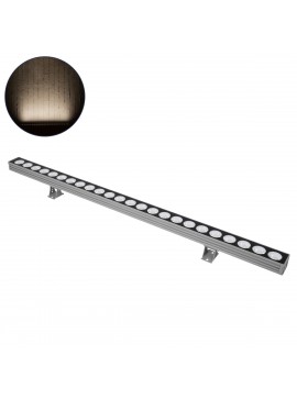 90556 GloboStar® GLOBOSTAR® WASHERJAVIA 90556 Μπάρα Φωτισμού Wall Washer LED 48W 5520lm 5° DC 24V Αδιάβροχο IP67 Φυσικό Λευκό 4500K Dimmable - Bridgelux SMD Chip - Γκρι Ανθρακί - Μ100 x Π5.2 x Υ3.6cm - 3 Χρόνια Εγγύηση