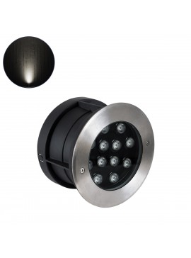 90569 GloboStar®  UNDERWATER-JULIA 90569 Υποβρύχιο Χωνευτό Φωτιστικό Σποτ Ειδικό για Σιντριβάνια LED 12W 1140lm 15° DC 24V Αδιάβροχο IP68 Φ18 x Υ11.2cm Φυσικό Λευκό 4500K - Ανοξείδωτο Ατσάλι - 3 Χρόνια Εγγύηση