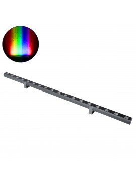 90581 GloboStar® GLOBOSTAR® WASHER-PANDA 90581 Μπάρα Φωτισμού Wall Washer LED 18W 1530lm 15° DC 24V Αδιάβροχο IP67 RGBW DMX512 Dimmable - Γκρι Ανθρακί - Μ100 x Π4 x Υ3.5cm - 3 Χρόνια Εγγύηση