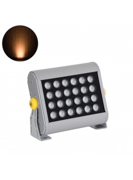 90582 GloboStar® GLOBOSTAR® WASHER-PANDA 90582 Μπάρα Φωτισμού Wall Washer LED 36W 3060lm 15° DC 24V Αδιάβροχο IP67 Πορτοκαλί 2200K Dimmable - Γκρι Ανθρακί - Μ100 x Π4 x Υ3.5cm - 3 Χρόνια Εγγύηση