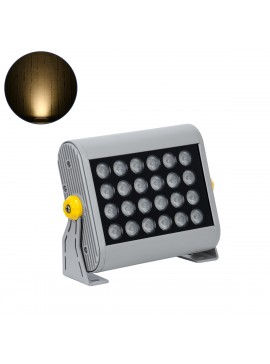 90638 GloboStar® GLOBOSTAR® FLOODHENA 90638 Προβολέας Σποτ Wall Washer LED 24W 2160lm 30° AC 220-240V Αδιάβροχο IP65 Θερμό Λευκό 2700K - Bridgelux SMD Chip - Γκρι Ανθρακί - Μ22.5 x Π6 x Υ16.5cm - 3 Χρόνια Εγγύηση