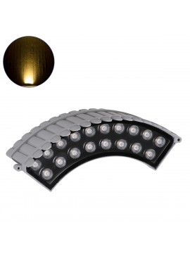 90690 GloboStar® GLOBOSTAR® TREEJINA 90690 Κυρτή Μπάρα Φωτισμού Wall Washer για Φυτά - Δέντρα LED 18W 1620lm 10° DC 24V Αδιάβροχο IP67 Θερμό Λευκό 2700K Dimmable - Bridgelux SMD Chip - Γκρι Ανθρακί - Μ29 x Π11 x Υ10.5cm - 3 Χρόνια Εγγύηση