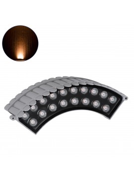 90697 GloboStar® GLOBOSTAR® TREEJINA 90697 Κυρτή Μπάρα Φωτισμού Wall Washer για Φυτά - Δέντρα LED 18W 1530lm 10° DC 24V Αδιάβροχο IP67 Ultra Θερμό Λευκό 2200K Dimmable - Bridgelux SMD Chip - Γκρι Ανθρακί - Μ29 x Π11 x Υ10.5cm - 3 Χρόνια Εγγύηση