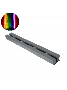 90725 GloboStar® GLOBOSTAR® WINDOWARTE 90725 Φωτιστικό Ανάδειξης Παραθύρων LED 36W 2880lm 8°x180° DC 24V Αδιάβροχο IP67 Πολύχρωμο RGBW Dimmable DMX512 - CREE XPE Chip - Γκρι Ανθρακί - Μ50 x Π7 x Υ4.5cm - 3 Χρόνια Εγγύηση