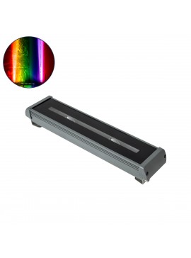 90729 GloboStar® GLOBOSTAR® WINDOWRAFI 90729 Φωτιστικό Ανάδειξης Παραθύρων LED 18W 1440lm 8°x180° DC 24V Αδιάβροχο IP67 Πολύχρωμο RGBW Dimmable DMX512 - CREE XPE Chip - Γκρι Ανθρακί - Μ30.5 x Π6.7 x Υ4.5cm - 3 Χρόνια Εγγύηση
