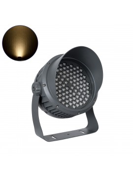 90746 GloboStar® GLOBOSTAR® FLOODIMO 90746 Προβολέας Σποτ Wall Washer με Αντιθαμβωτική Γρίλια LED 100W 9000lm 10° AC 220-240V Αδιάβροχο IP67 Θερμό Λευκό 2700K - Bridgelux SMD Chip - Γκρι Ανθρακί - Μ34 x Π36 x Υ44cm - 3 Χρόνια Εγγύηση