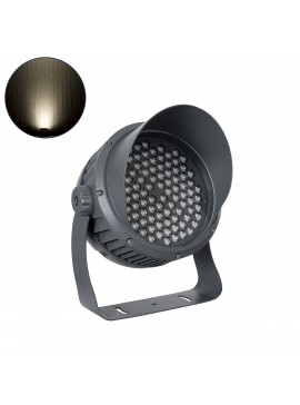 90747 GloboStar® GLOBOSTAR® FLOODIMO 90747 Προβολέας Σποτ Wall Washer με Αντιθαμβωτική Γρίλια LED 100W 9500lm 10° AC 220-240V Αδιάβροχο IP67 Φυσικό Λευκό 4500K - Bridgelux SMD Chip - Γκρι Ανθρακί - Μ34 x Π36 x Υ44cm - 3 Χρόνια Εγγύηση