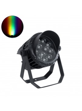 90820 GloboStar® GLOBOSTAR® FLOODKARA 90820 Προβολέας Σποτ Wall Washer με Αντιθαμβωτική Γρίλια LED 54W 5940lm 5° DC 24V Αδιάβροχο IP67 Πολύχρωμο RGBW Dimmable DMX512 - CREE XPE Chip - Γκρι Ανθρακί - Μ28 x Π32 x H27cm - 3 Χρόνια Εγγύηση
