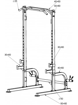 AMILA ΚΛΟΥΒΙ HALF RACK AMILA HR350 ELDICO91206