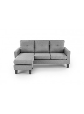 GERSON sofa with ottoman, color: grey DIOMMI-60-29294
