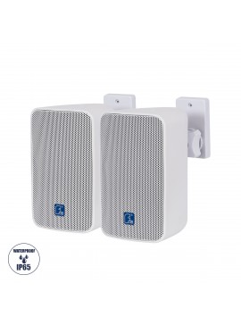 98001 GloboStar® GLOBOSTAR® FDB ES104WT 98001 Επιτοίχιο Παθητικό Ηχείο Εγκαταστάσεων με Μετασχηματιστή 100V & 16Ω - 80W RMS (160W Peak) - 1 x 4" Inches LF & 1 x 0.8" Inches HF - Αδιάβροχο IP46 - Λευκό - Μ14 x Π17 x Υ23cm - Σετ 2 Τεμαχίων - 2 Χρόνια Εγγύησ