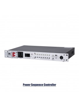 98022 GloboStar®  FDB PSC-1082 98022 Power Sequence Controller - Επαγγελματικός Ελεγκτής Ακολουθίας Ισχύος Power Management SMT Technology - USB Charger - RS232 Control Interface/RS485 Cascade - AC 85~265V/40-60Hz 60Α - IP20 - Ασημί - Μ48.3 x Π28 x Υ5.5cm