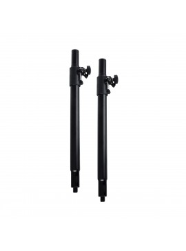 98026 GloboStar®  FDB K803-FLPL 98026 Speaker Base Flexible Adjustable Pole - Βάση Ηχείου Ρυθμιζόμενος Σωλήνας για Τοποθέτηση Συστήματος Κολωνάτων Ηχείων K803 με K112BAS - IP20 - Μαύρο - min Φ3.5 x Υ62cm - max Φ3.5 x Υ97cm - Ζεύγος