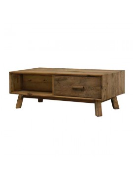 Τραπέζι σαλονιού "VINTAGE" από ξύλο σε φυσικό χρώμα 120x60x43 995-00029
