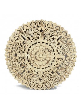 Artekko Jucsup Πάνελ Ξύλινο Σκαλιστό (90x3x90)cm Artekko 995-0440