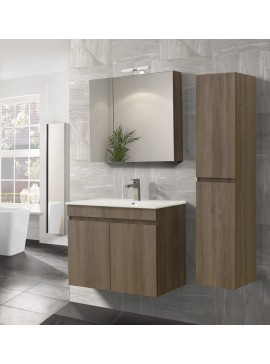 Σετ Έπιπλο Μπάνιου OMEGA GREY OAK 75 9SOM075GON  Πάγκο 72x44x60cm  9SOM075GON