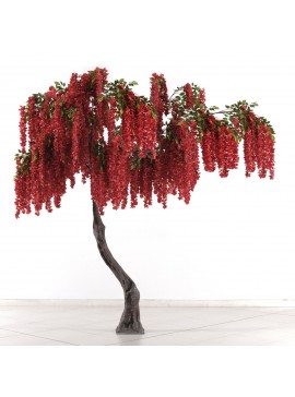 Supergreens Τεχνητό Δέντρο Γλυσίνια Κόκκινη 340 εκ.Χρώμα Κόκκινο Mήκος  Πλάτος 210 Υψος 340 SUPER-6040-6