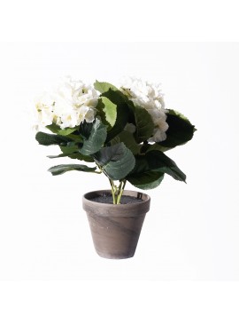 Supergreens Τεχνητό Φυτό Ορτανσία Λευκό 40 εκ.Χρώμα Λευκό Mήκος 35 Πλάτος 35 Υψος 40 SUPER-8190-6