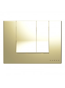 KARAG  ALINDA Πλακέτα καζανακίου διπλής λειτουργίας ALINDA Gold Matt A227-007 KARAG KARAG-5206836685823