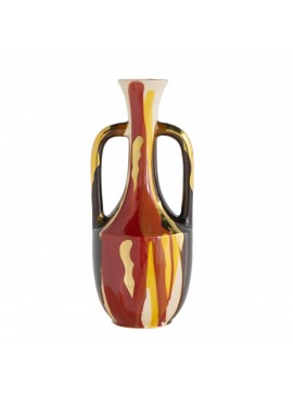 Artekko Ekko Πολύχρωμο Κεραμικό Διακοσμητικό Βάζο (17.3x17.3x43)cm Artekko A61210