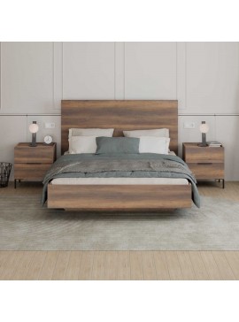 Σετ Κρεβατοκάμαρας Oryana Καρυδιά για στρώμα 160x200cm