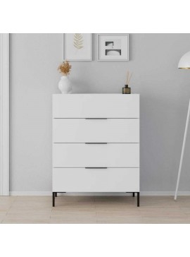 Συρταριέρα Oryana 1740 Λευκή 80x104x44cm