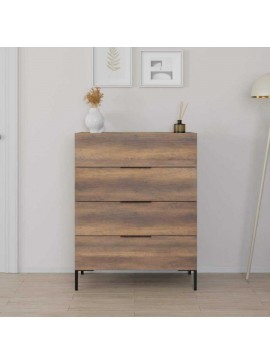 Συρταριέρα Oryana Καρυδιά 80x104x44cm