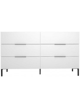 Συρταριέρα Oryana Λευκή 140x81x44cm