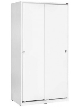Lh-homefurniture Συρόμενη Ντουλάπα Λευκή 94x182x52cm AD_SWD-402-BB-2 AD_SWD-402-BB-2