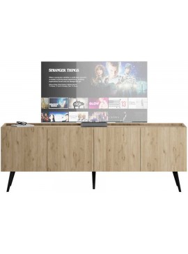 Έπιπλο τηλεόρασης Luna Φυσικό 180x63x42cm