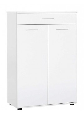 Lh-homefurniture Παπουτσοθήκη Antre Λευκή με συρτάρι 73x108x35cm AD_ADR-521-BB-1