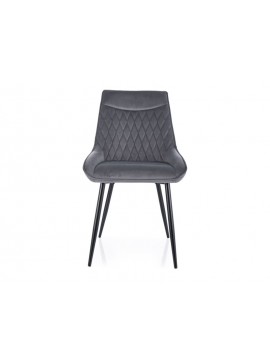 KRZESŁO AGAT VELVET CZARNY STELAŻ/SZARY BLUVEL 14 DIOMMI-80-3459
