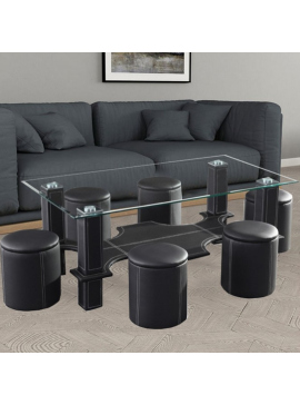 Τραπεζάκι σαλονιού ALBA 130x70x45 DIOMMI 32-043 