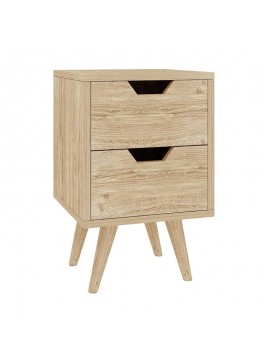 WOODWELL ALINA Κομοδίνο Απόχρωση Sonoma  29x29x44cm Ε745,2