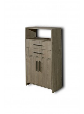 Ντουλάπι Δαπέδου Μπάνιο ALON 4 BEIGE OAK 3CAL060BO4 60x33x110  3CAL060BO4
