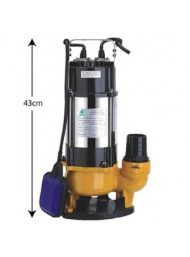 Αντλία Υποβρύχια Ακαθάρτων 2HP Ανοξείδωτη Με Μαντεμένιο Σώμα 230V SPV1500F Με Φλοτέρ 3" KIDO-
691/32