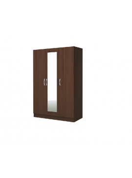 Τρίφυλλη ντουλάπα με καθρέφτη Apolo3 120x52x181 DIOMMI 33-011 DIOMMI33-011